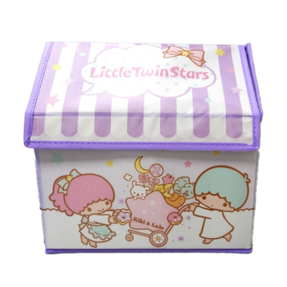 กล่องเก็บของ ขนาด 29x21x19 ซม. Little Twin Stars สีฟ้า 2 ลาย